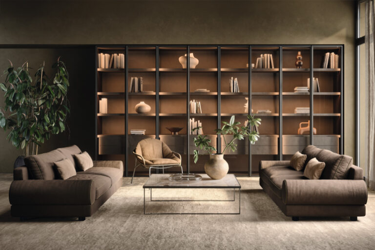 Living contemporaneo progettato da SOLANO ARREDA